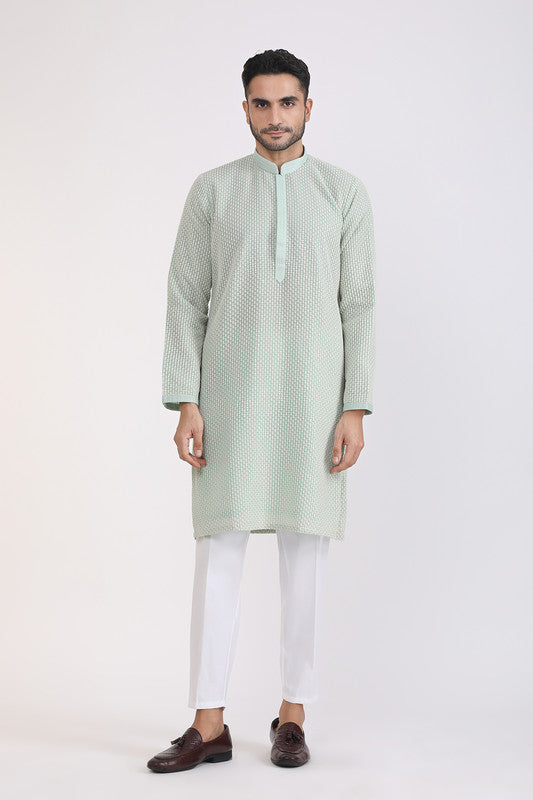 Albion Men Premium Green Kurta Pyjama