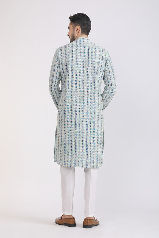 Albion Men Premium Ferozi Kurta Pyjama