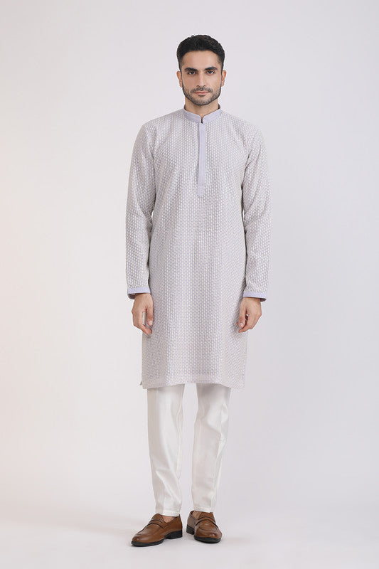 Albion Men Premium Gray Kurta Pyjama