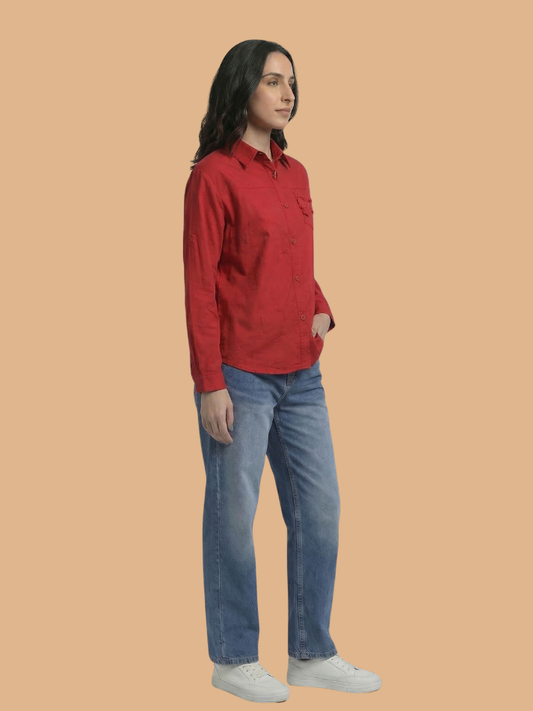 Albion Women Elegant Casual Cotton Shirt – Stylish Summer Wear
