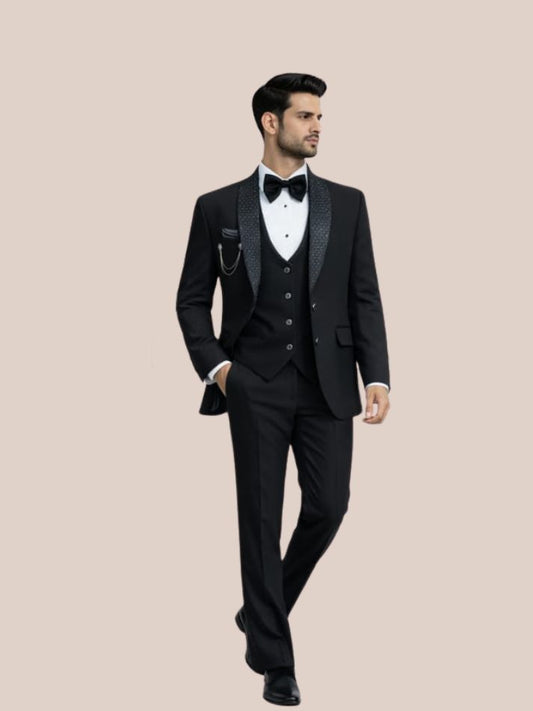 Albion Men’s Designer Coat Suit – Elegant Wedding & Party Wear