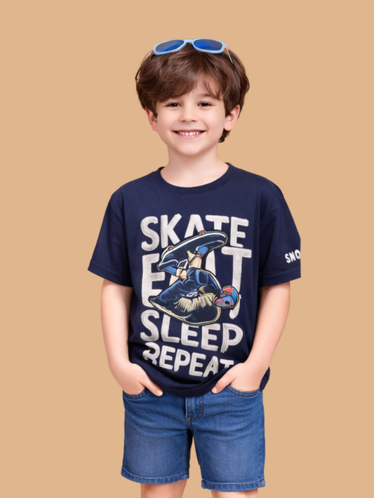 Albion Cute Printed Kids T-Shirt – Soft Cotton Daily Wear for Boys & Girls