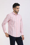 Albion Mens Primume Baby Pink Casual Shirt