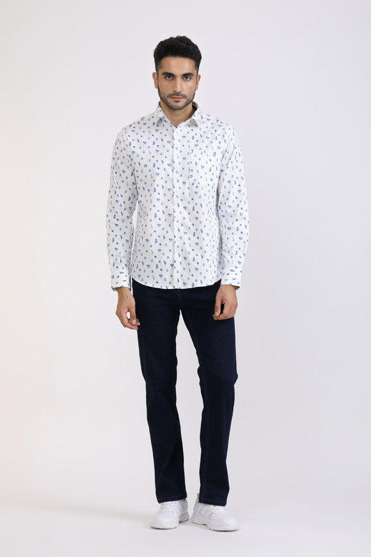 Albion Men Premium Fur Print Casual Shirt