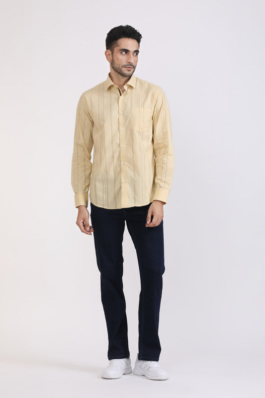 Albion Men Premium Golden Casual Shirt