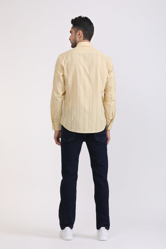 Albion Men Premium Golden Casual Shirt