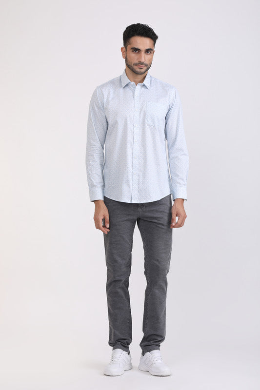 Albion Men Premium S S.Blue Casual Shirt