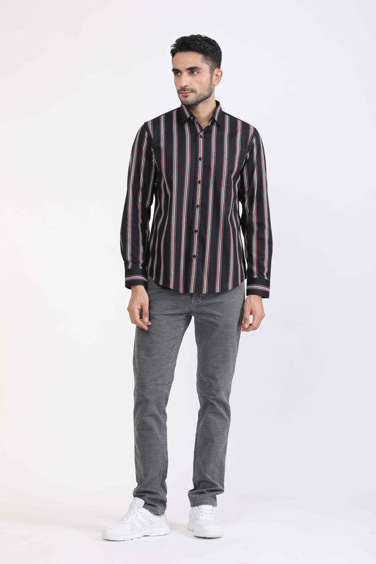 Albion Men Premium Black Casual Shirt