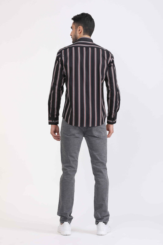 Albion Men Premium Black Casual Shirt