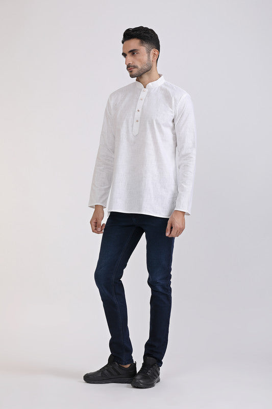 Albion Men Premium White Casual Shirt