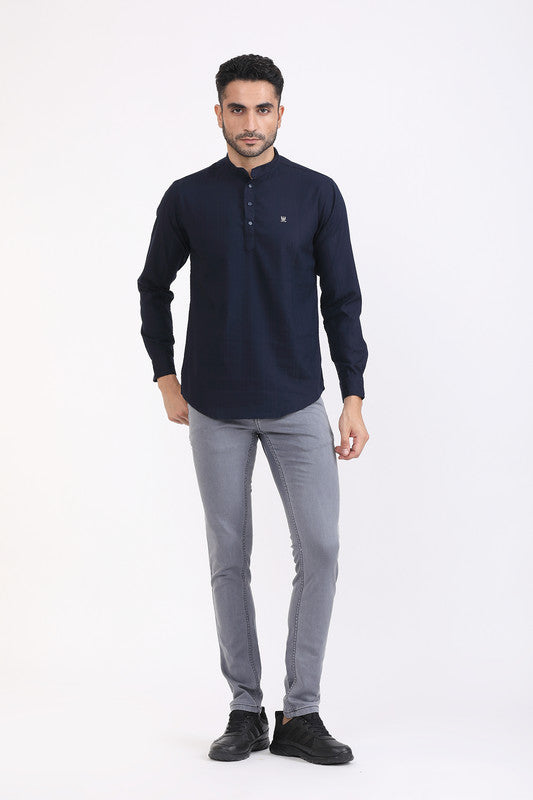 Albion Men Premium Blue Casual Shirt
