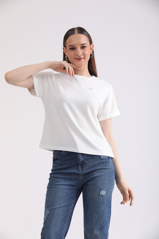 Albion Women White Blouson Top