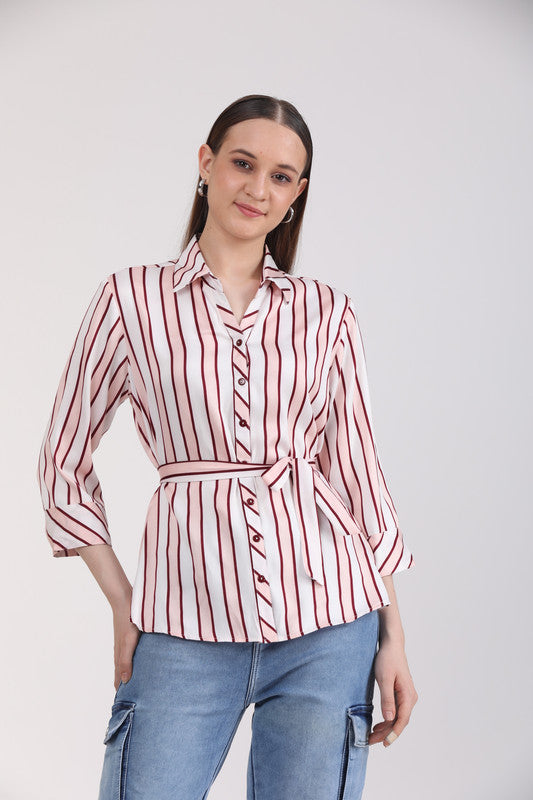 Albion Women Peach Casual Shirts
