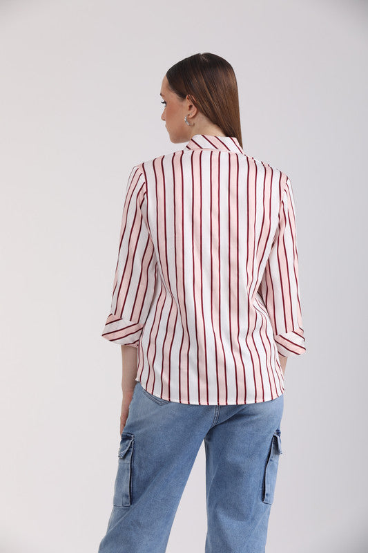 Albion Women Peach Casual Shirts