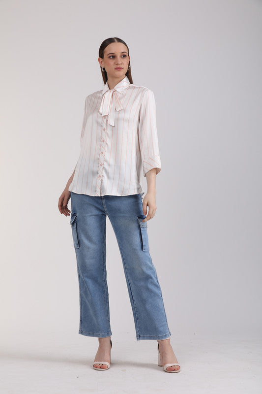 Albion Women Off White Casual Shirts