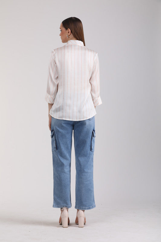 Albion Women Off White Casual Shirts