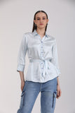 Albion Women Aqua Casual Shirts