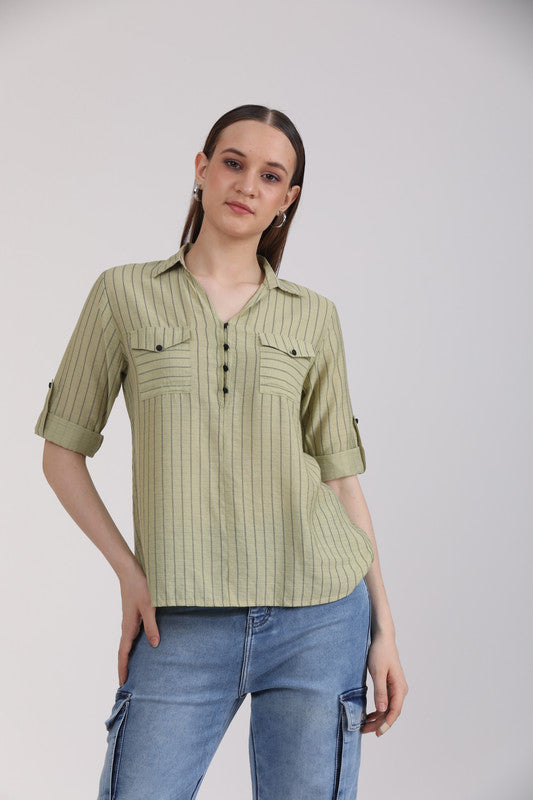 Albion Women Multi Blouson Top