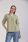 Albion Women Multi Blouson Top