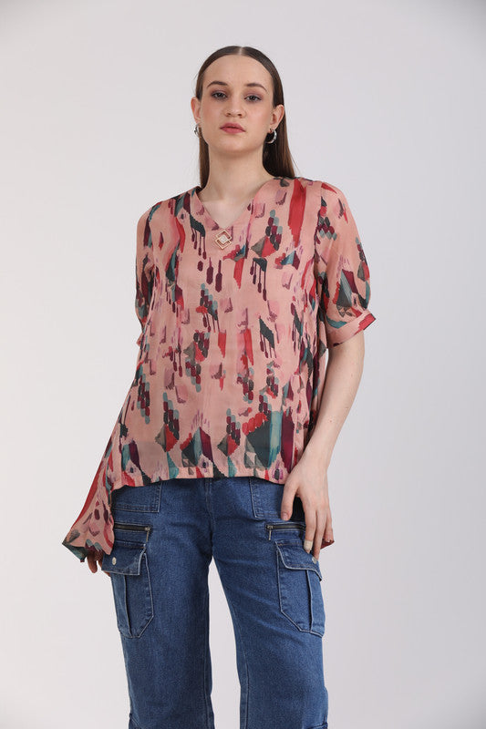 Albion Women Multi Blouson Top