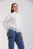 Albion Women White Blouson Top
