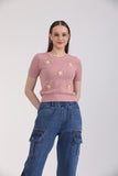 Albion Women Peach Blouson Top