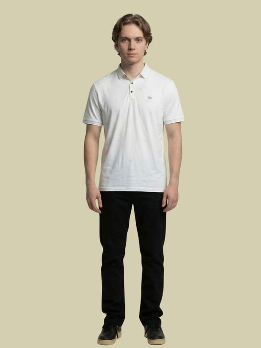 Albion Classic White Polo T-Shirt – Premium Cotton Minimal Casual Wear for Men