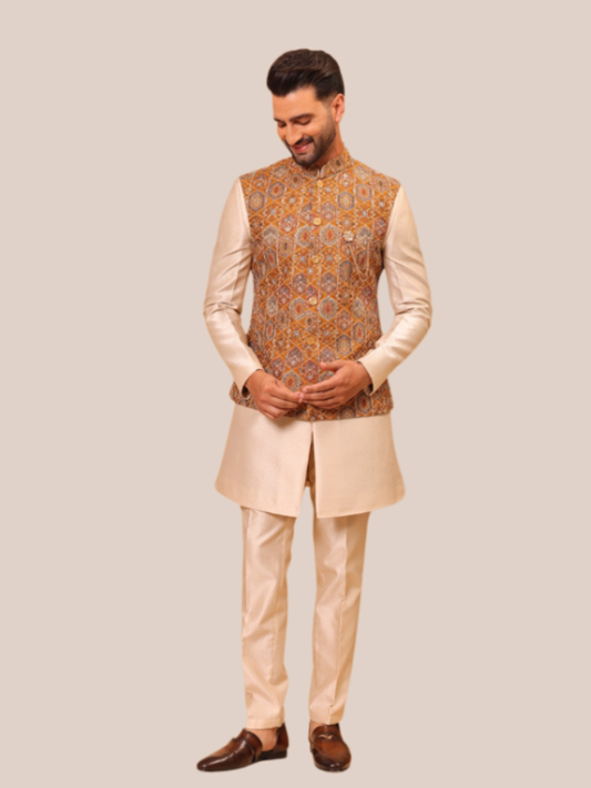 Albion indo western suit men s designer wear