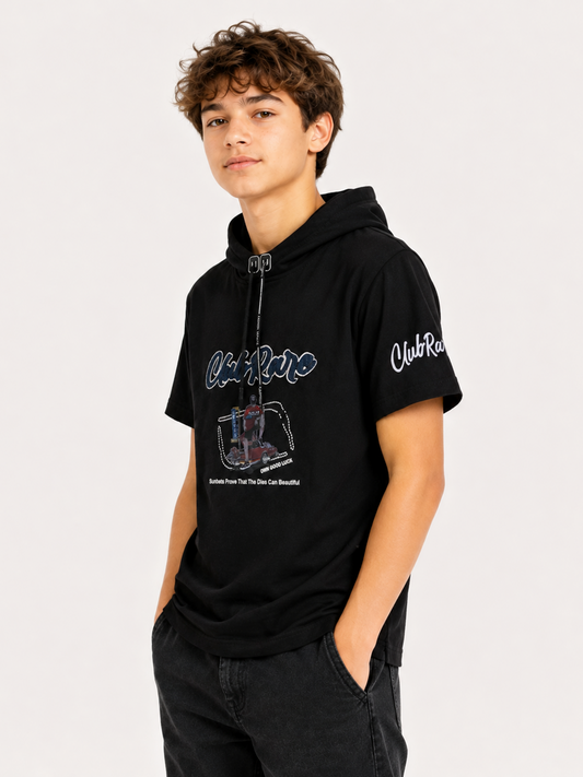 Albion Premium Cotton Kids Black T-Shirt