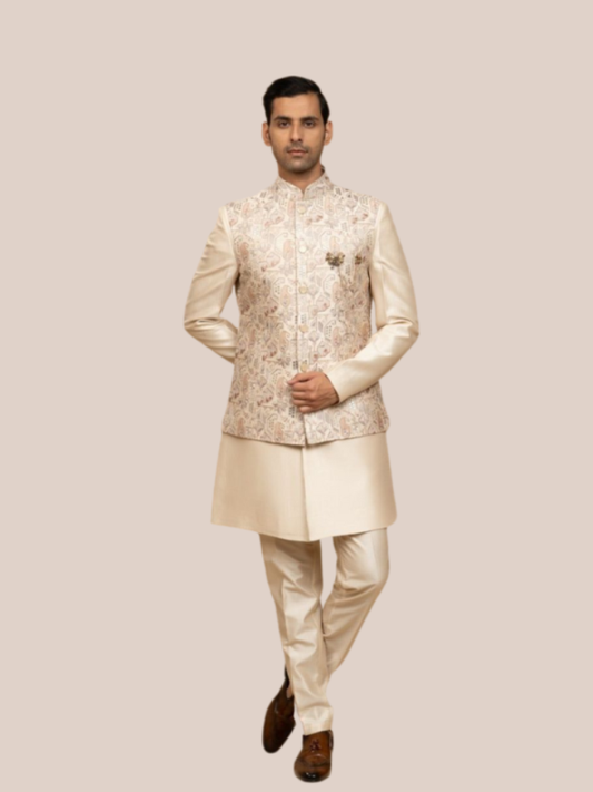 ALBION Men’s Indo Western Ethnic Suit