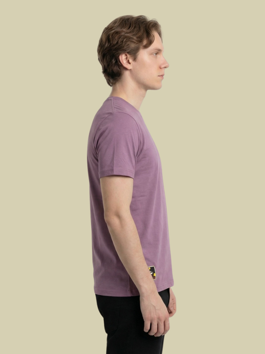Albion Men’s Premium Graphic Print Casual T-Shirt – Stylish Mauve Streetwear