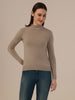 Albion Women’s Soft Woollen Sweater – Cozy Winter Wear – Beige