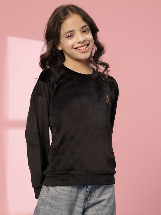 ALBION Girls Soft Woolen Skivvy Sweatshirts | Cozy Winter Wear