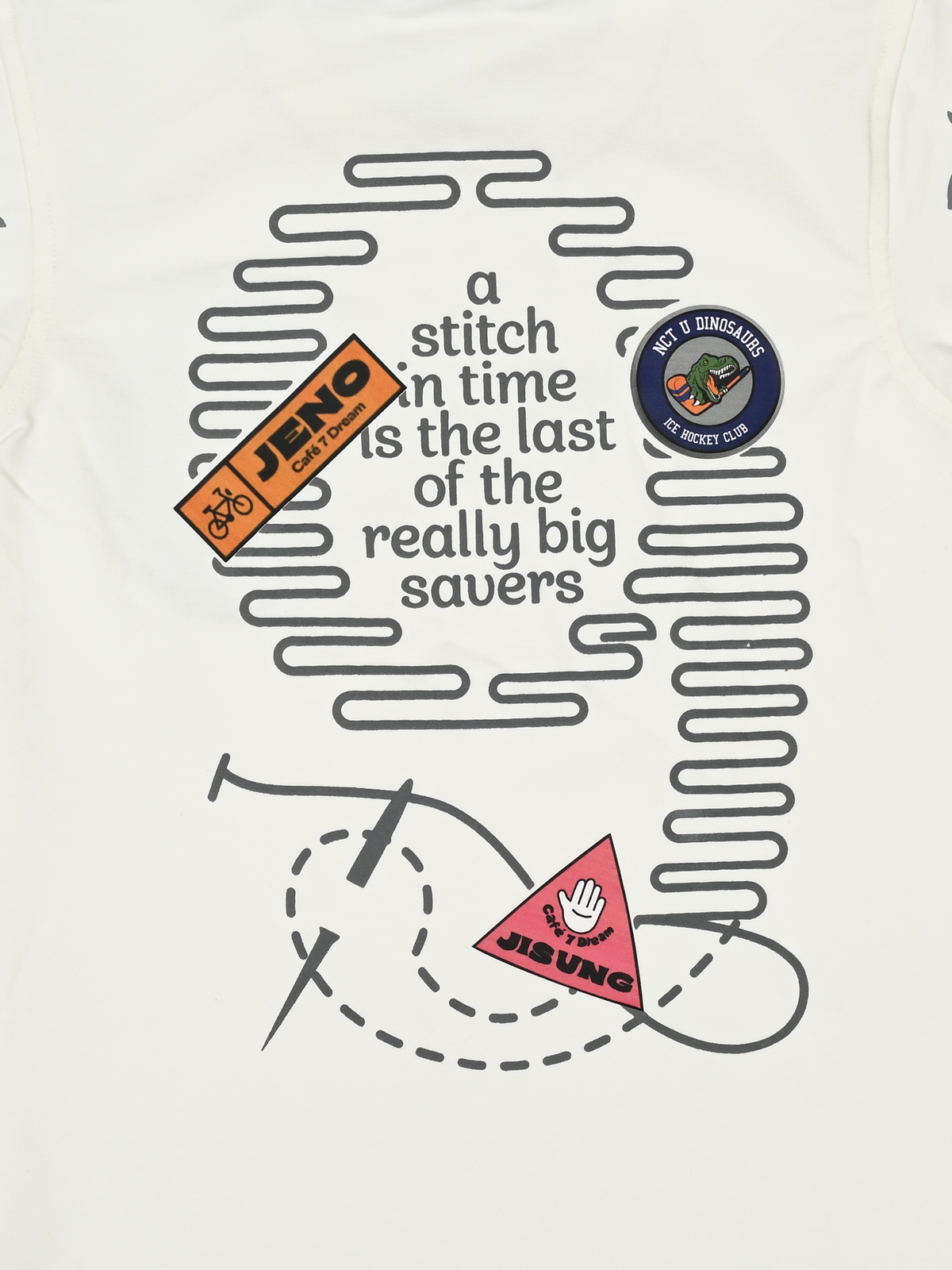 Albion Premium Cotton Kids White Print T-Shirt