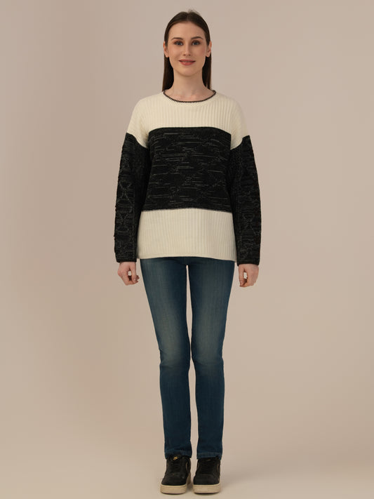 Albion Women’s Winter Sweater – Comfortable Black Winter Wear