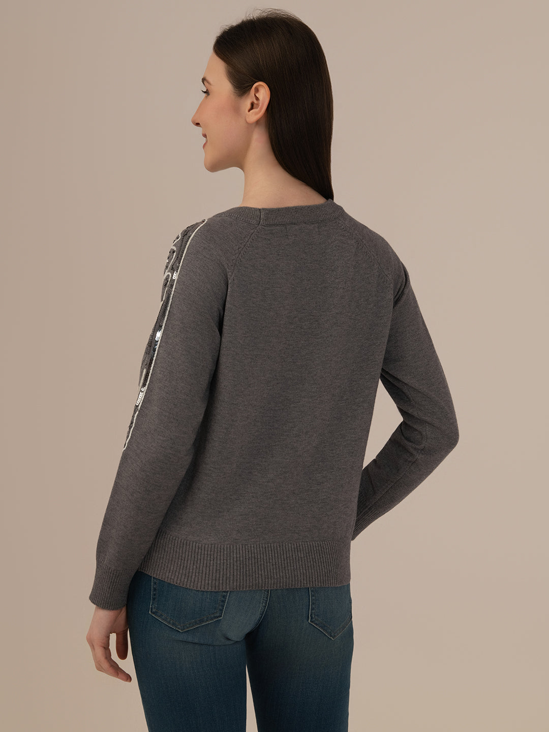 Albion Ladies Winter Sweatshirt – Comfortable Grey Winter Wear