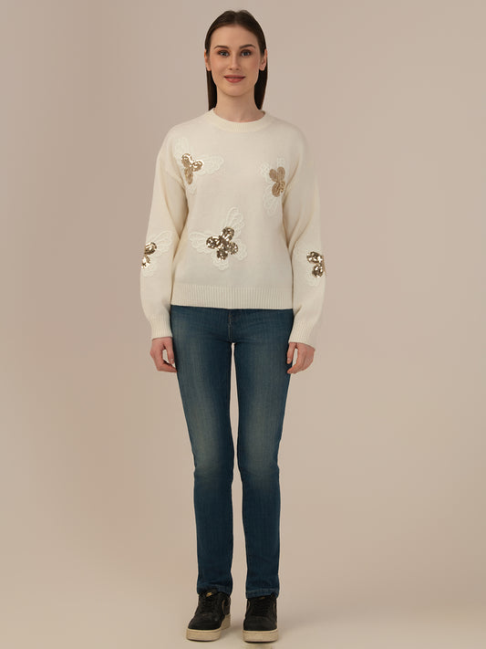 Albion Women’s Premium Woollen Sweater – Soft & Warm Winter Wear