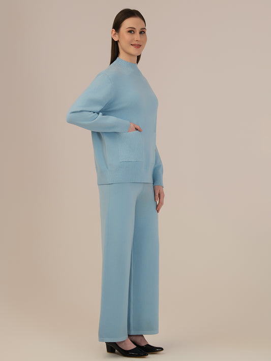 Albion Ladies Winter Tops and Bottoms – Comfortable Winter Wear - skyblue