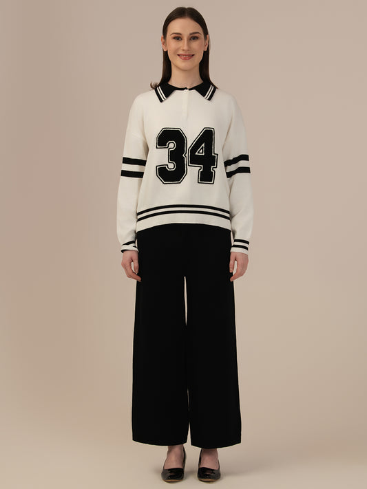 Women’s Premium Winter Top & Bottom – Elegant Albion Outfit _BLACK