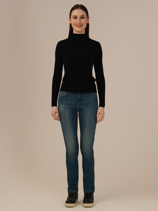 Premium Woolen Knitted Skivi for Women – Ultra-Warm Winter Wear High Neck Top