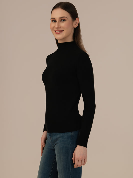 Premium Woolen Knitted Skivi for Women – Ultra-Warm Winter Wear High Neck Top