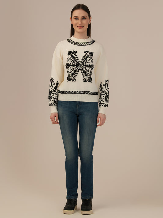 Albion Ladies Warm Pullover – Perfect Winter Comfort_CREAM