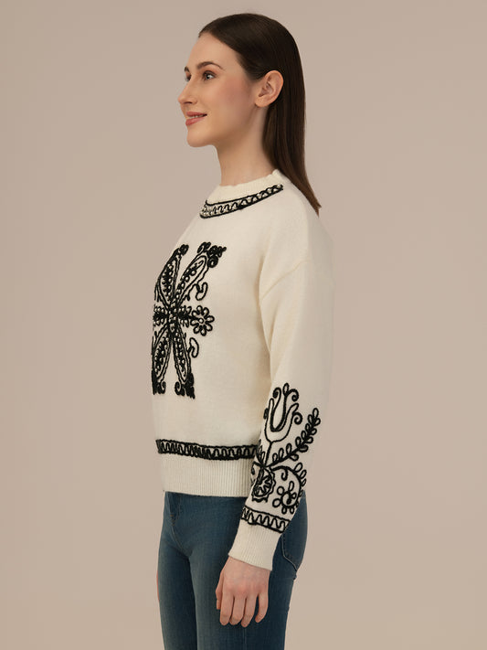 Albion Ladies Warm Pullover – Perfect Winter Comfort_CREAM