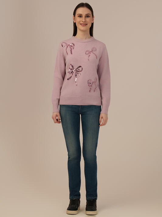 Albion Warm Woolen Long-Sleeve Top for Ladies