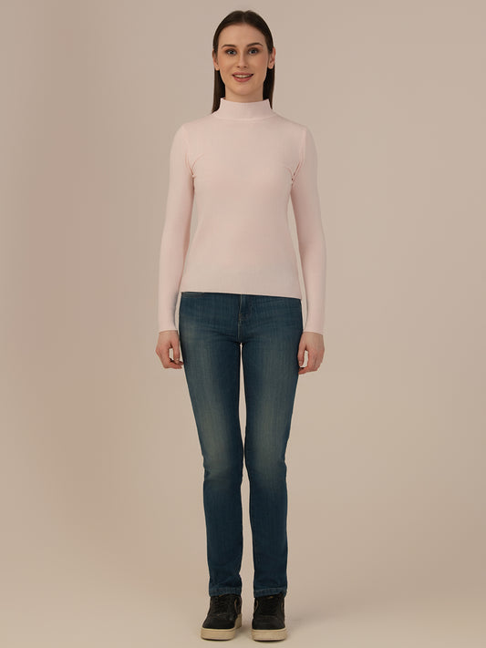 Albion Women’s Woollen Pullover – Cozy Winter Wear_PINK