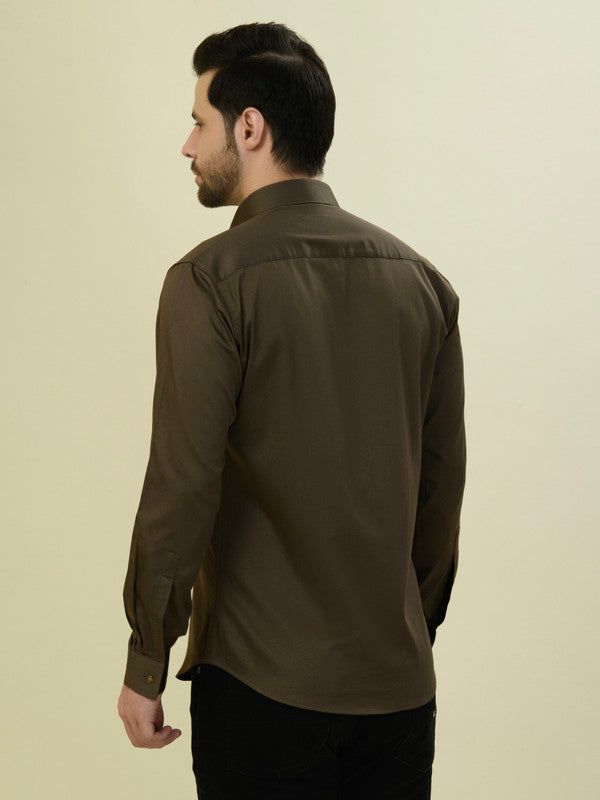 Albion Premium Men Khaki Shirt Fs