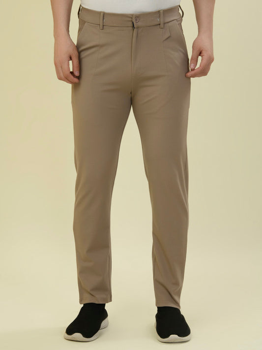 Albion Premium Men Khakhi Casual Lower