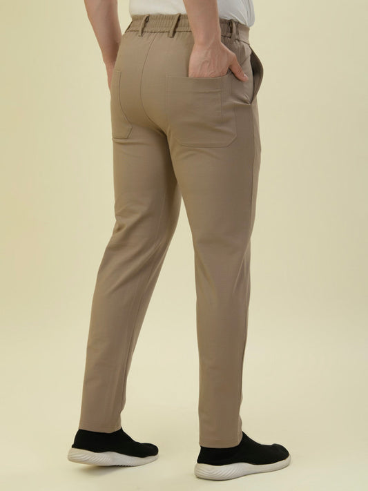 Albion Premium Men Khakhi Casual Lower