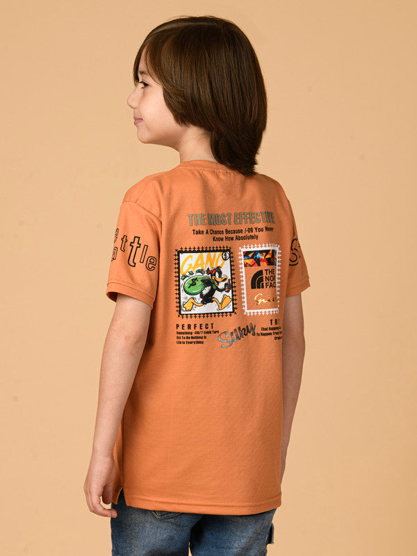 Albion Premium Boys Peach T-shirt