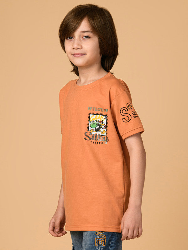 Albion Premium Boys Peach T-shirt